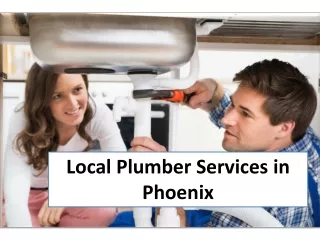 Local Plumber Services in Phoenix
