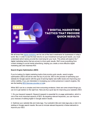 we all know that digital marketing