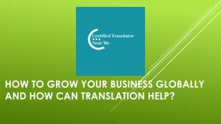 how to grow your business globally and how can translation help