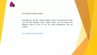 Free Online Femdom Videos  Casualstar.uk