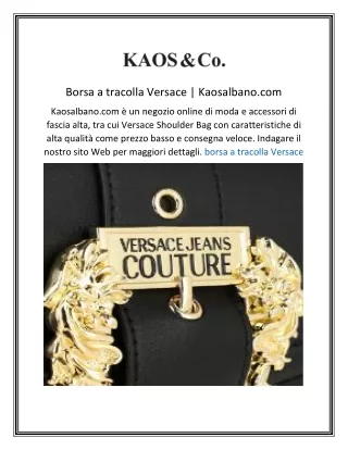 borsa a tracolla versace kaosalbano com