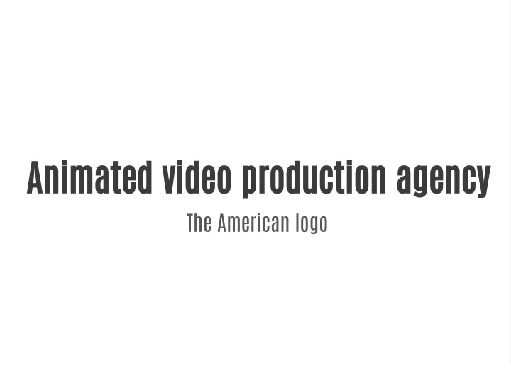 animated video production agency the american logo
