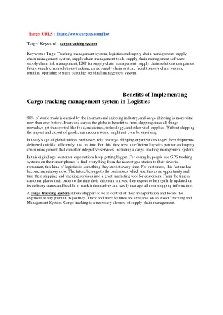 Benefits of Implementing Cargo tracking management system in Logistics- Guest Post (1) (1) (1)