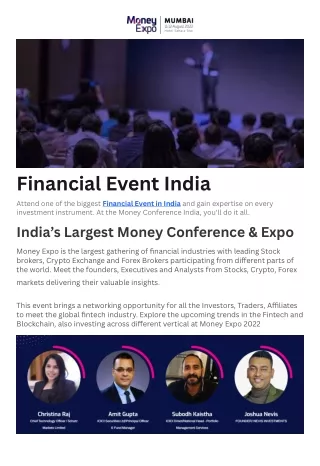 Financial Event India