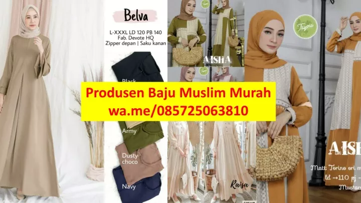 produsen baju muslim murah wa me 085725063810