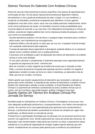 setores t cnicos do gabinete com an lises