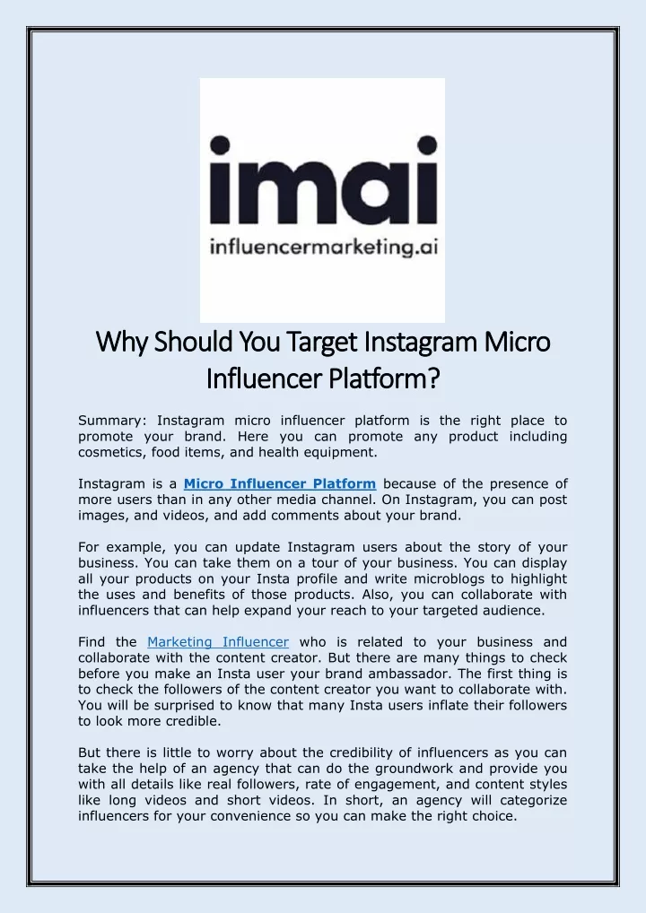 why should you target instagram micro why should