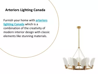 Arteriors Lighting Canada