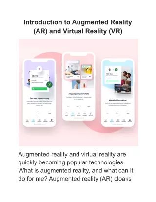 introduction to augmented reality ar and virtual