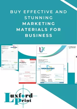 Buy effective and stunning marketing materials for business