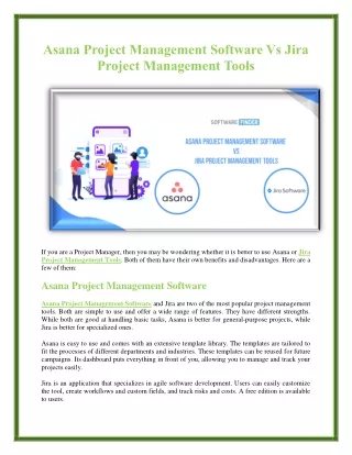 asana project management software vs jira project