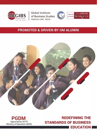 Download GIBS Bangalore Brochure - PGDM Batch 2023 | Top BSchool in Bangalore