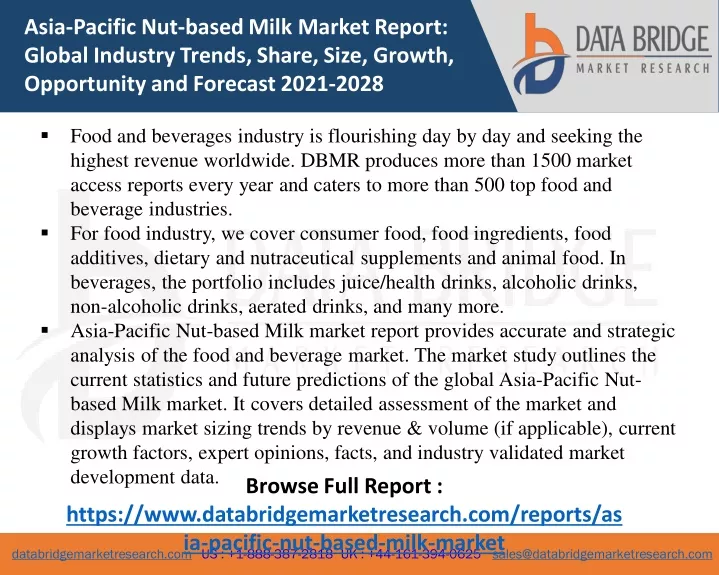 asia pacific nut based milk market report global