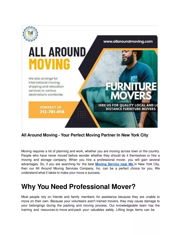 all around moving your perfect moving partner