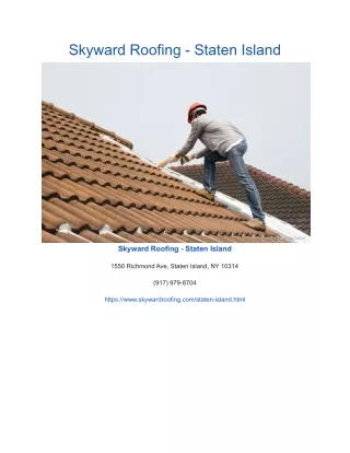 skyward roofing staten island