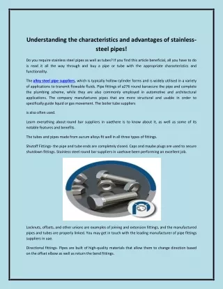 understanding the characteristics and advantages