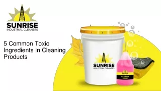 5 common toxic ingredients in cleaning products