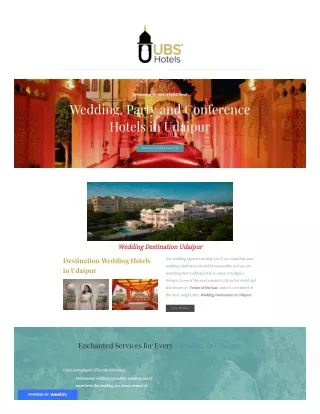 Wedding and conference hotels in Udaipur