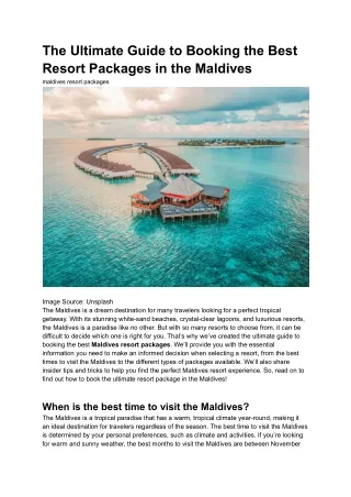 the ultimate guide to booking the best resort