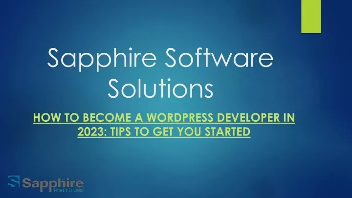 sapphire software solutions