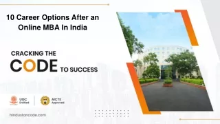 10 Career Option After an Online MBA In India