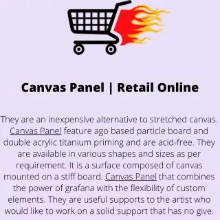 Canvas Panel  Retail Online
