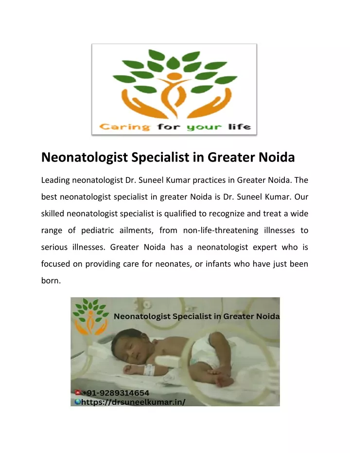 neonatologist specialist in greater noida
