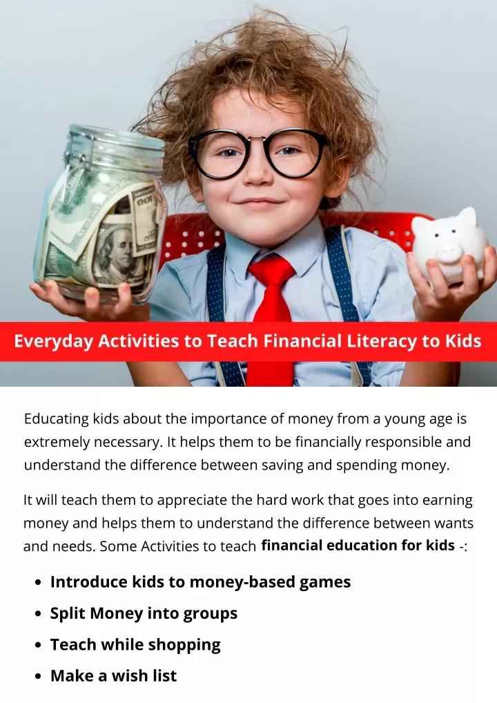 everyday activities to teach financial literacy