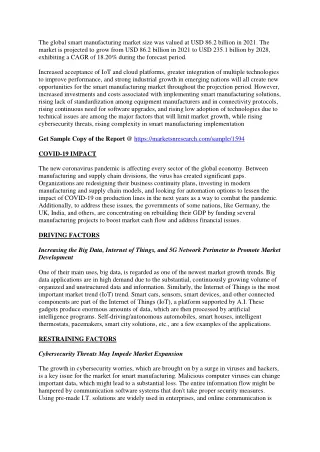 the global smart manufacturing market size