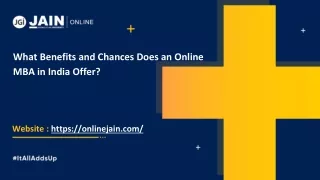 What Benefits and Chances Does an Online MBA in India Offer