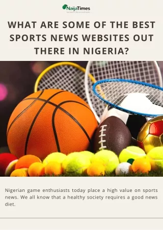 What Are Some of the Best Sports News Websites Out There in Nigeria