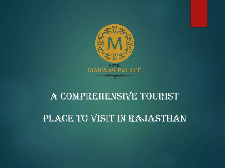 a comprehensive tourist place to visit