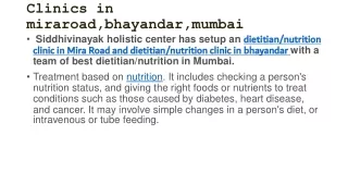 dietitian nutrition therapy clinics in miraroad