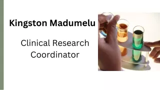 Kingston Madumelu - Clinical Research Coordinator
