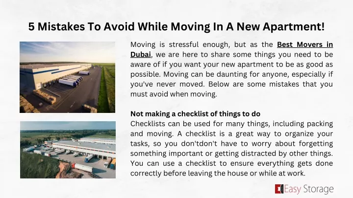 5 mistakes to avoid while moving