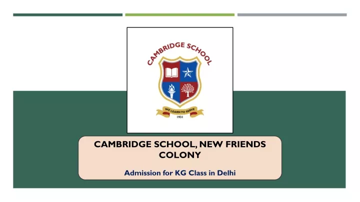 cambridge school new friends colony admission