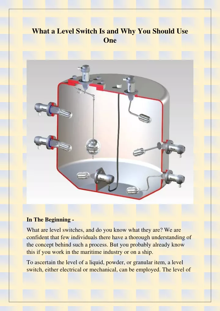 what a level switch is and why you should use one