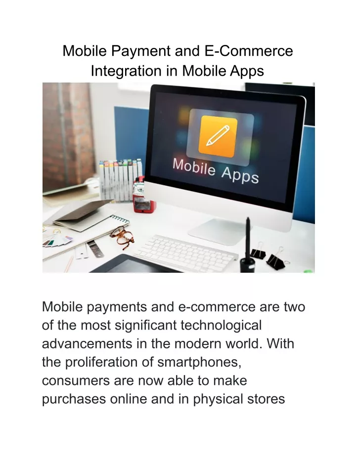 mobile payment and e commerce integration