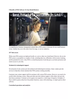5 benefits of pos software to your retail business