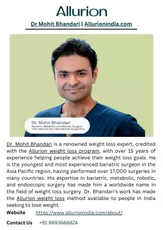 dr mohit bhandari allurionindia com