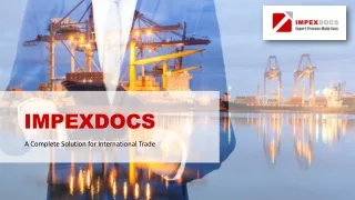 Impex Docs A Complete Solution for International Trade