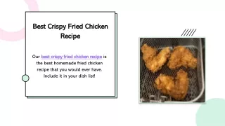 Best Crispy Fried Chicken Recipe