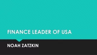 FINANCE LEADER OF USA