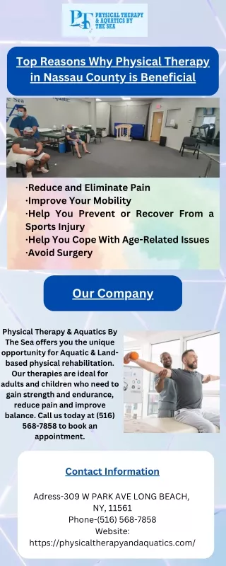 Top Reasons Why Physical Therapy in Nassau County is Beneficial