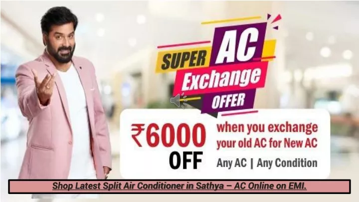 shop latest split air conditioner in sathya