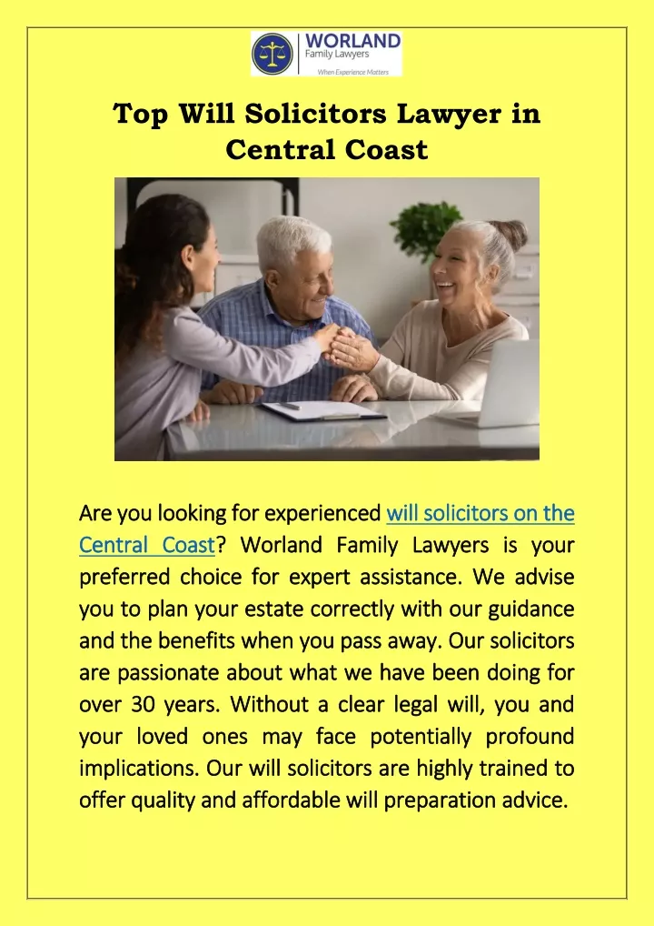 top will solicitors lawyer in central coast