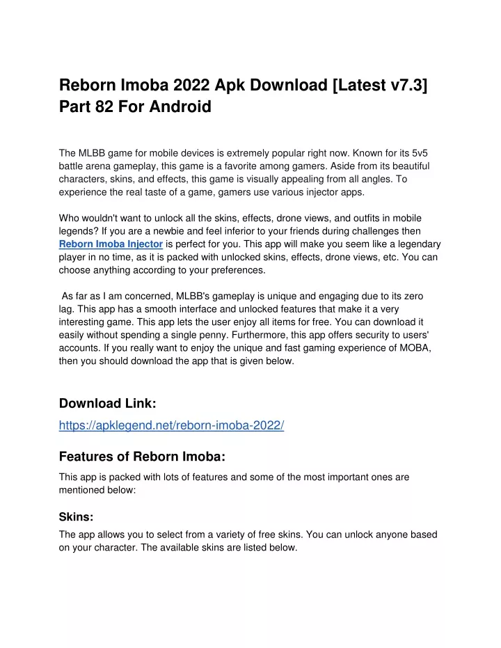 reborn imoba 2022 apk download latest v7 3 part