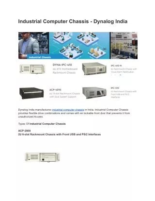 industrial computer chassis dynalog india