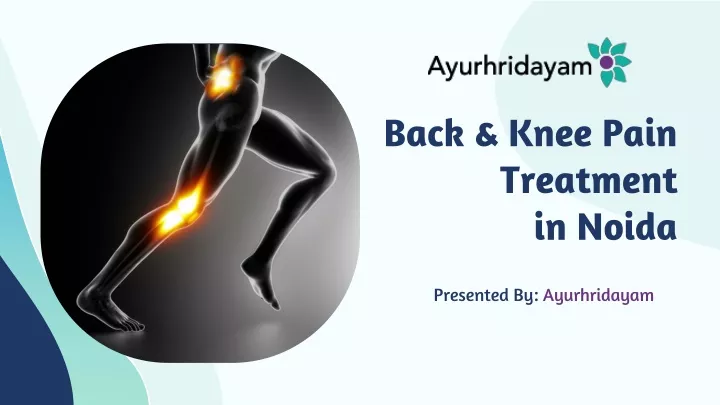 back knee pain treatment in noida