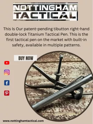 Shop Tibutton Right-Hand Double Lock Titanium Tactical Pen
